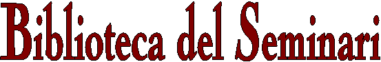 Biblioteca del Seminari